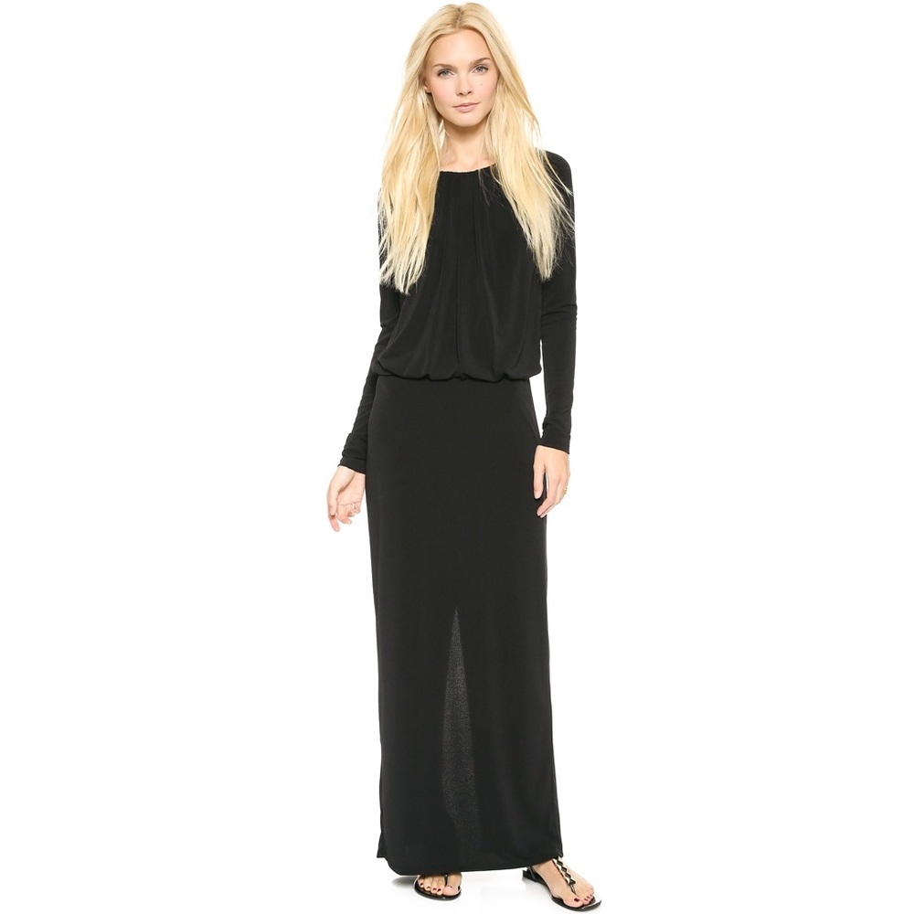 Rachel Zoe gathered neck maxi dress